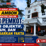 Terkait Surat Aduan PTUN Ambon ke Menteri PAN-RB, Jubir Pemkot : Harus Objektif, Utuh, dan Berdasarkan Fakta