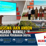147 Mahasiswa IAKN Ambon Siap Mengabdi, Wawali: Jadilah Penggerak Perubahan Digital