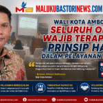 Wali Kota Ambon: Seluruh OPD Wajib Terapkan Prinsip HAM dalam Pelayanan Publik