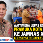 Wattimena Lepas Kontingen Pramuka Kota Ambon ke Jamnas XII, Tekankan Disiplin dan Prestasi