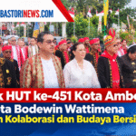 Puncak HUT ke-451 Kota Ambon, Wali Kota Bodewin Wattimena Tekankan Kolaborasi dan Budaya Bersih
