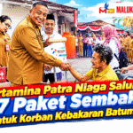 Pertamina Patra Niaga Salurkan 37 Paket Sembako untuk Korban Kebakaran Batumerah